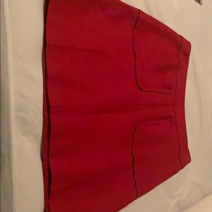 Red skirt from Nordstrom. Halogen brand